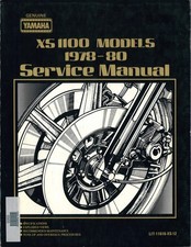 Yamaha Service Manual XS1100 models 1978-1980
