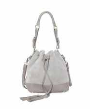 Sac seau The Groom en cuir gris IKKS