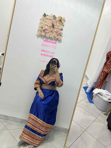 Robe kabyle royale satine - royale,