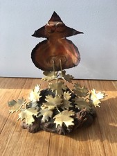 Mid Century Brutalist Owl Brass Sculpture Rex Spross Curtis Jere Bertoia Eames