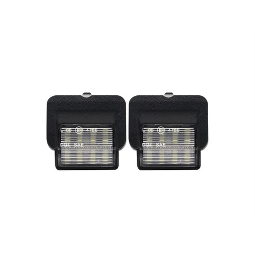 éclairage plaque des - de, la