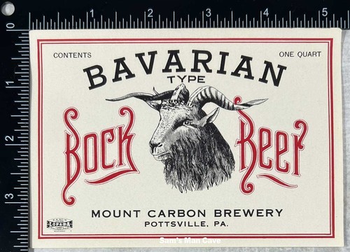 Bavarian bock beer label - label,