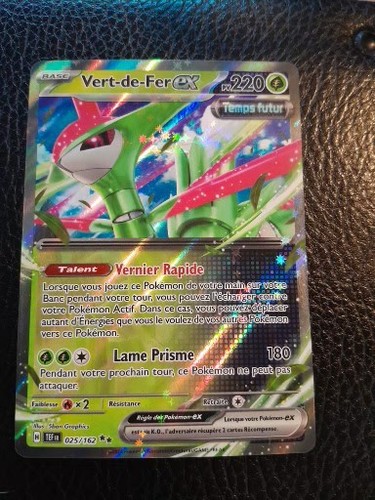 Carte pokémon vert fer - carte, vert-de-fer-ex