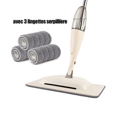 Balai magique rotatif 360° sansseau essoreur – 3 têtes de mop incluses