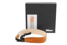 [MINT] Nikon AN-SPL001 Premium Leather Strap Black Genuine article From JAPAN