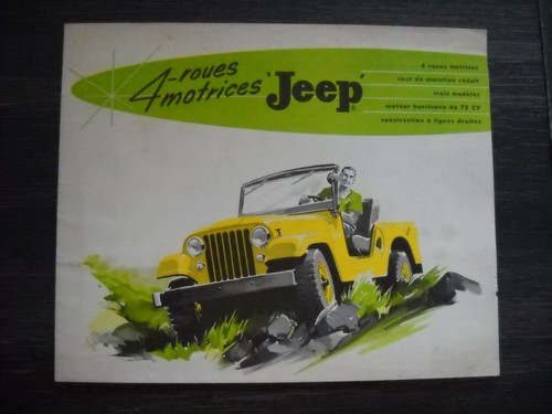 Catalogue brochure jeep 3b - jeep, cj-3b