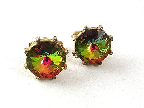 Vintage goldtone green - goldtone,