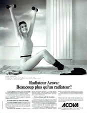 1989 Advertising 1122 Radiator Acova Upright Panel Runtal