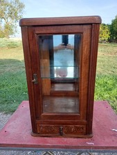 1930s wooden showcase beveled windows