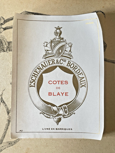 Ancienne étiquette vin - étiquette,