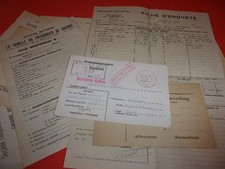 LOT DOCUMENTS PRISONNIER DE