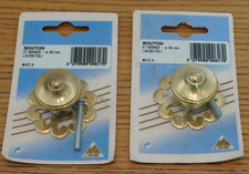 LOT 2 POIGNEE ROSACE en LAITON