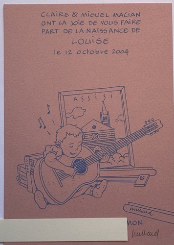 Carte naissance juillard - de,