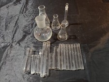 Assorted Lab Glassware, Measuring & Erlenmeyer Flasks, Test Tubes