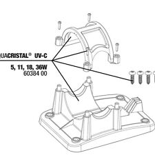 JBL Pièce Détachée Support Pour ProCristal UV-C 5/11/18/36 W Aquarium