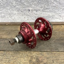 VIntage Crupi BMX Rear Hub Red 36H 36 Hole Red Anodized Flip-Flop Old Schoool