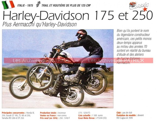 Harley davidson 175 250 ss - 250,