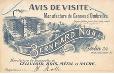 GERMANY #FG57934 BERLIN MANUFACTURE CANES UMBRELLAS BERNHARD NOA