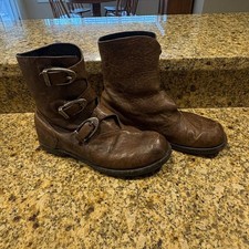 CYDWOQ 3 Buckle Mu Brown