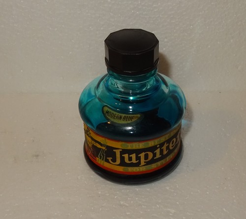 Ancienne bouteille encre bleue - ancienne,
