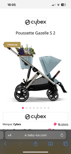 Poussette cybex gazelle - gazelle, s2
