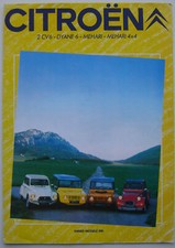 Citroen 2CV6 Dyane6  Mehari 4x4 Original Sales Brochure DUTCH