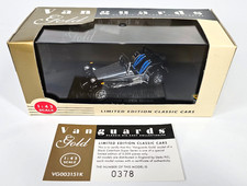 VANGUARDS GOLD CATERHAM SUPER SEVEN BLACK & SILVER 1:43 LTD EDITION VG003151K