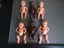 antique toy DOC lot mini celluloid dolls 9 cm