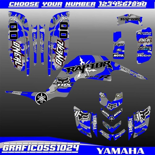 Yamaha raptor 660 kit - yamaha, graphics