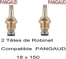 2 TêteS Robinet Mélangeur qui sont en 18 x 150 et Compatible PANGAUD  