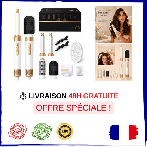 Brosse soufflante 1 - brosse, 7-en-1