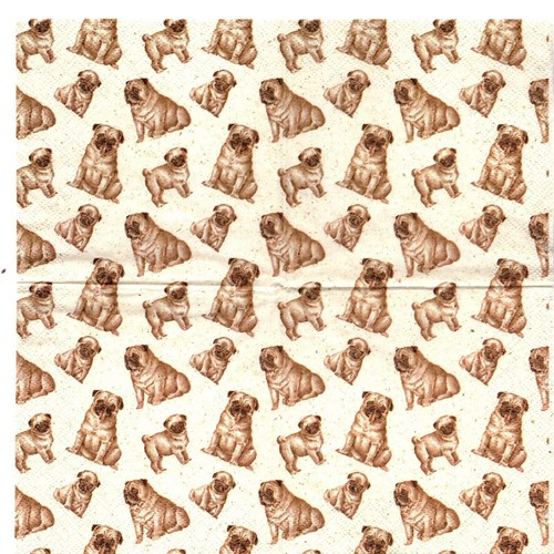 Serviettes papier chien - serviettes,