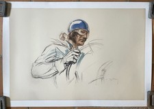 AFFICHE AUTO CASQUE BLEU