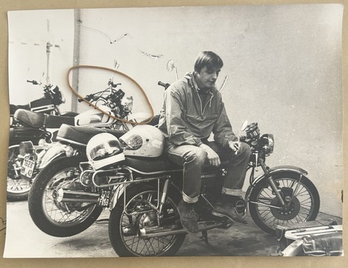 Ancienne photographie moto - ancienne,