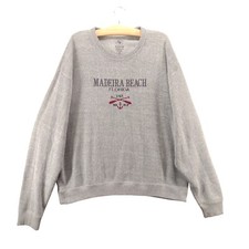 Ragwear USA Men's Madeira Beach Knit Sweater XL Long Sleeve Gray Crew Neck