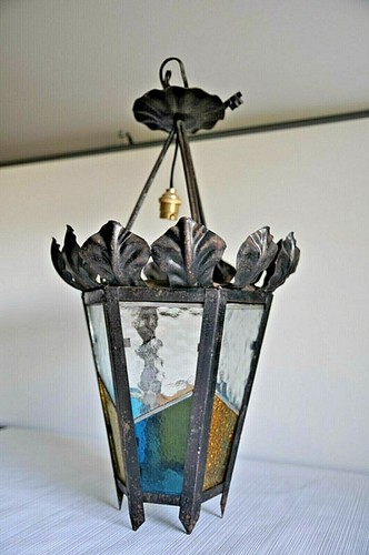 Ancienne lanterne suspension - ancienne,