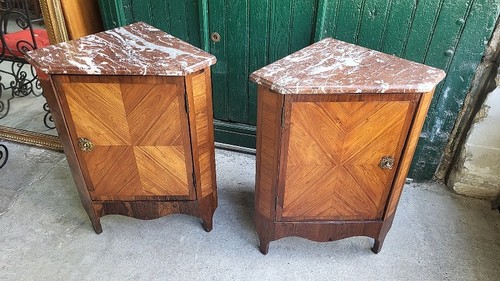 Paire encoignures meuble de - d'encoignures,