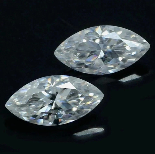 Paire diamants marquise - paire, de