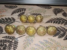 Ø30mm 8 anciens Boutons de Meuble en Bronze,Porte,Tiroir,Poignée style Louis XVI