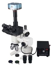 Microscope Métallurgique Industriel 1200× Avec Caméra USB 5 MP Et Base Robuste