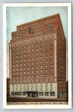 New York City NY Hotel Chesterfield Vintage Postcard