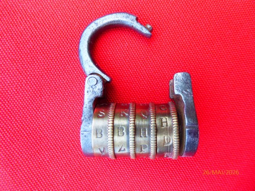 Cadenas ancien rouleau code - cadenas, à