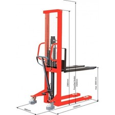 Gerbeur hydraulique manuel 1T