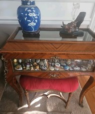 Vitrine French Beveled Glass Top And Sides Key Included 