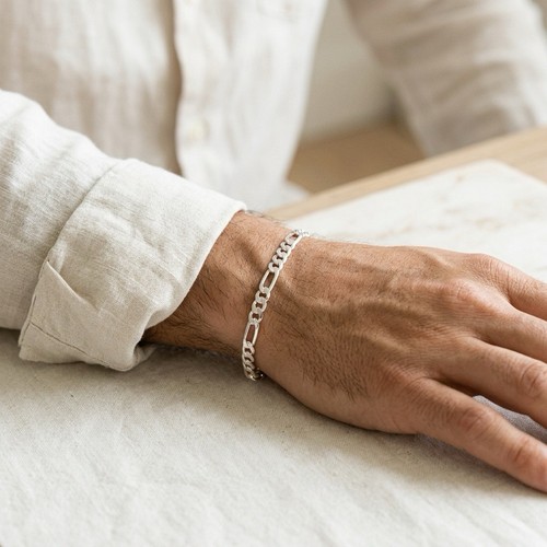 Bracelet maille figaro argent - figaro,