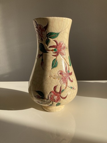 Emaux longwy vase pied - vase,