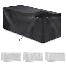 Housse Coffre de Rangement Exterieur Tissu Oxford 420D Bâche Coffre Rangement...