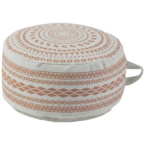 Unstuffed round pouf cover - unstuffed,