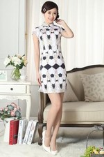 Jolie Mini Robe Chinoise