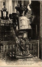 Old postcard AK BILLOM Int. of the Church of St-Cerneuf Lutrin wooden (408825)